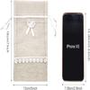 SumDirect Rose Drawstring Burlap Bags - 20pcs 5x7 Inch Lace Jute Organza Favor Gift Bags, Sheer Linen Favor Bags for Wedding view 2