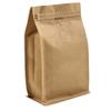 50 Pieces 12 Ounce Kraft Paper Stand Up Coffee Bag/Flat Bottom Pouch with Air Release Valve and Reusable Side Zipper. (50pcs, lb/12oz/340g) view 1