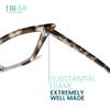 2SeeLife Premium Cat Eye Reading Glasses for Women  Narrow-Medium Fit, Sturdy Frame, Spring Hinges, Stylish Funky Readers, Clear Tortoise, +3.00 view 4
