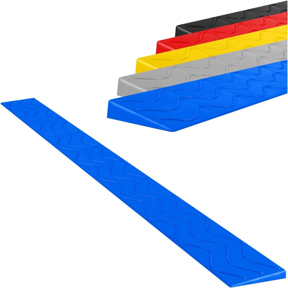 MOFOCO Indoor Threshold Ramps, for Doorways Curb Ramp Portable Wheelchair Ramp Step Mat 1-10cm Rise Channel for Sweeping Robot, Bicycles, Scooters, Luggage, Electric Vehicles