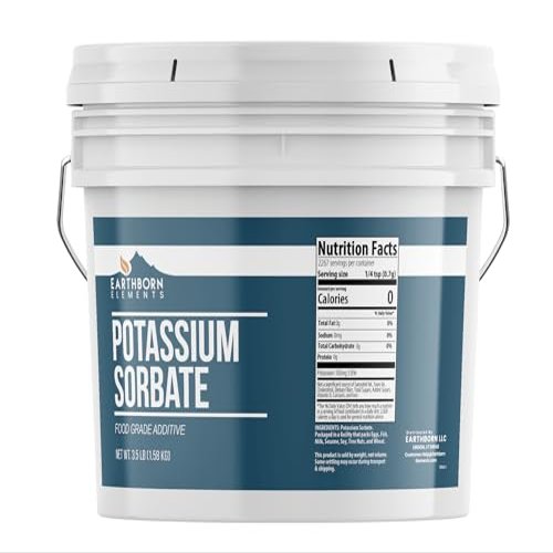 Earthborn Elements Potassium Sorbate 1 Gallon, Additive & Preservative, Homebrewing & Winemaking (3.5 Pound)