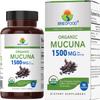 Brieofood Organic Mucuna 1500mg, 45 Servings, Vegetarian, Gluten Free, 90 Vegetarian Tablets view 1