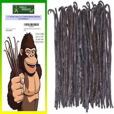 50 Whole Grade A Prime Gourmet Bourbon Madagascar Vanilla Beans 5~6" by Vanilla Products USA