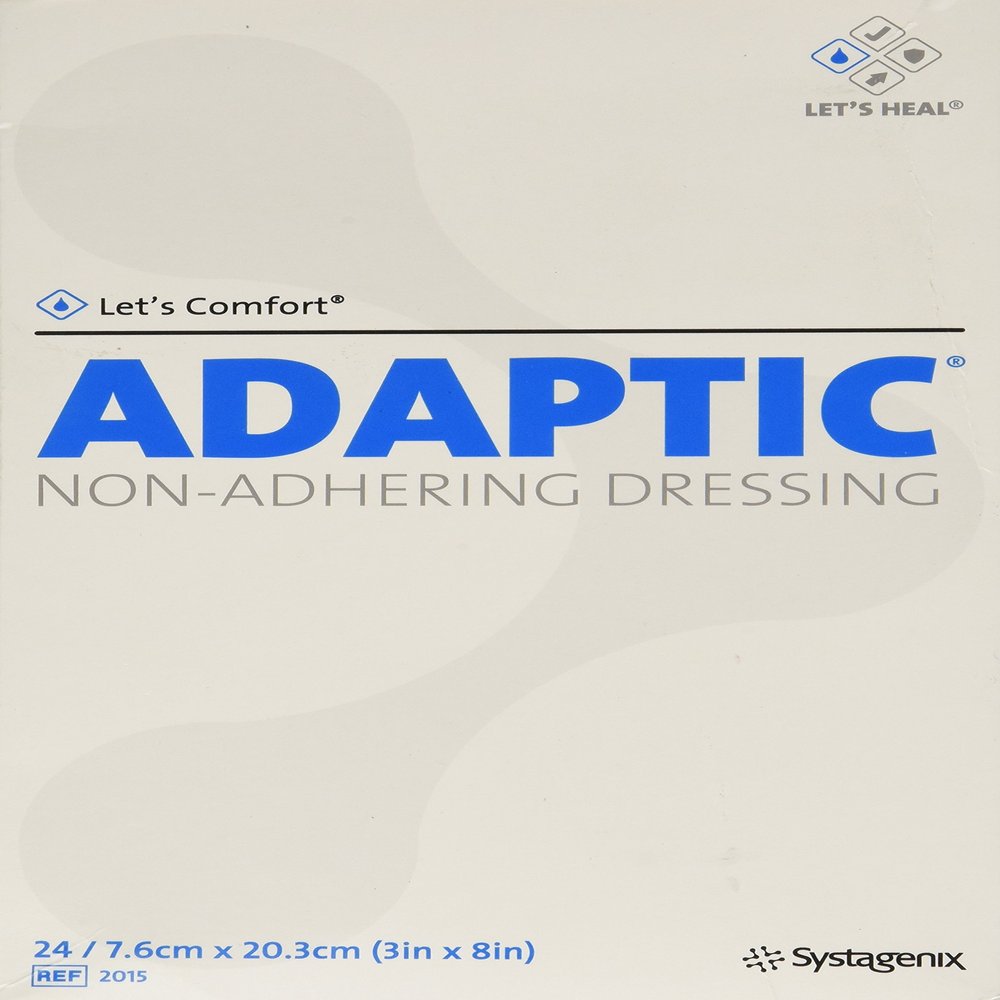 3 Set - SYSTAGENIX Wound MNGMNT Adaptic Non-Adhering Dressing, 24 Count