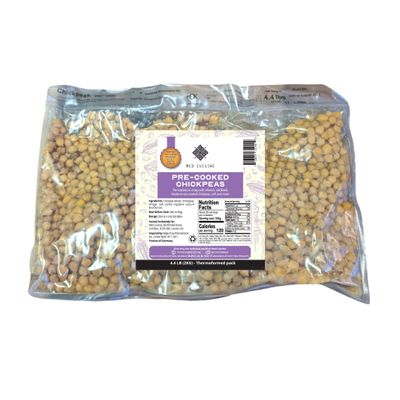 Precooked Chickpeas 70.5OZ Vac Pack Bag - Perfect For Making Hummus - Ambient, Fresh, No Preservatives