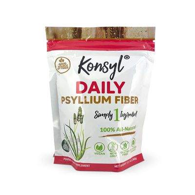 Konsyl Daily Psyllium Fiber 360g / 12.7oz - Non-GMO, Vegan, Keto-Friendly, Fiber Supplement Powder - Supports Digestive Health