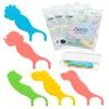 Piico Unflavored Kids Floss - No Fluoride Dual Line Dental Floss Picks - Fun Oral Care in Colorful Floss Sticks Design - Kids Flossers Prevent Tooth Decay & Gum Disease - 240 Count Dino & Travel Case view 1
