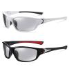 2pcs Men's Sports Cycling Photochromic Reading Glasses Full Lens driving Presbyopic Sunglasses UV400-Non Bifocal (2PCS-red&white, 1.75, multiplier_x) view 1