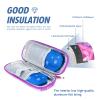 YOUSHARES Insulin Cooler Travel Case with 2 Gel Ice Pack for Travel- Diabetic Carrying Cooling Bag for Insulin Pen and Diabetic Supplies Handy Medication Insulated (Marble Purple) view 3