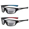 2pcs Transition Photochromic Bifocal Reading Glasses for Men Women Square Sports driving Sunglasses Readers (2PCS-blue&red, 1.75, multiplier_x) view 1