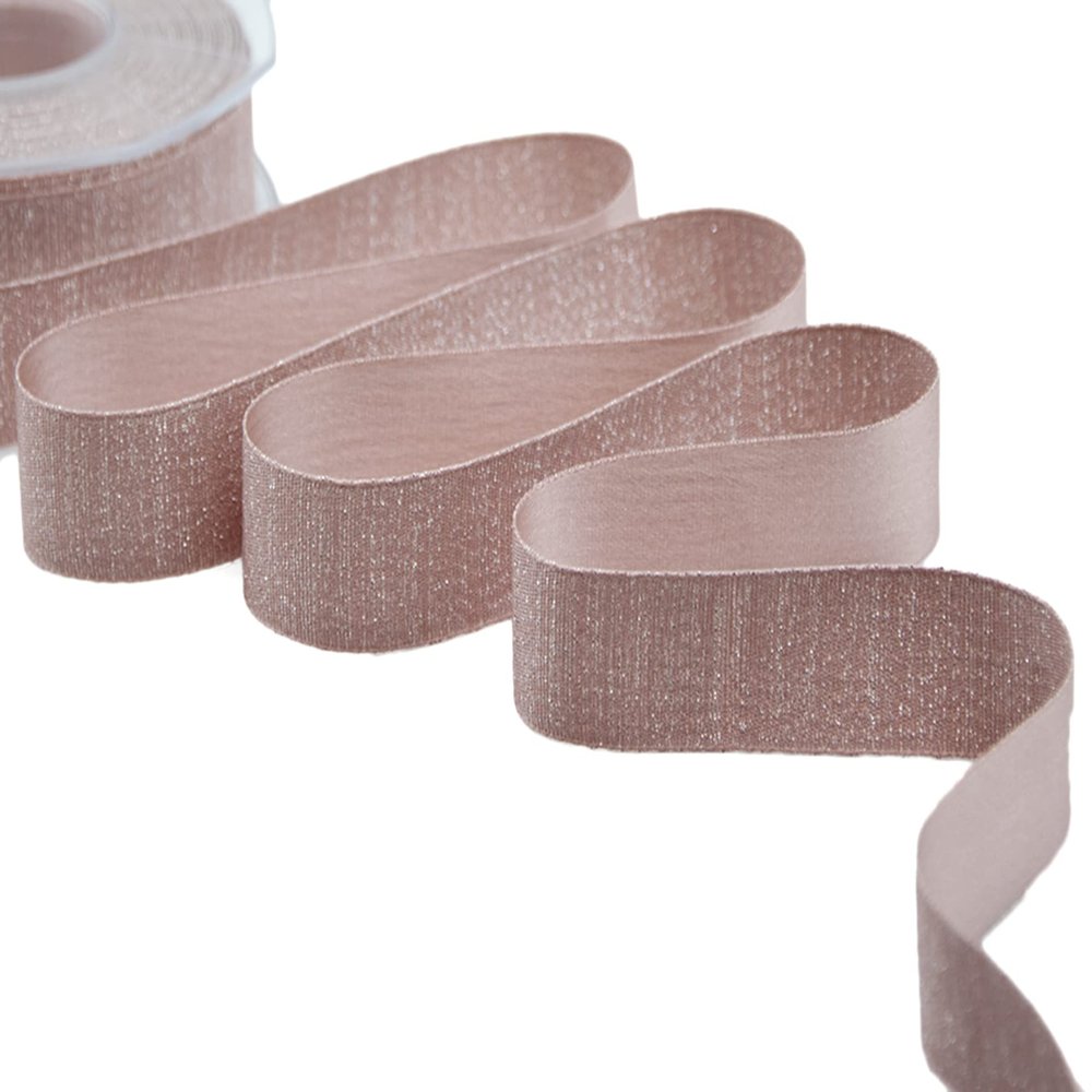 Furlanis - Satin Boutique Lam, Ribbon for Decorations, Gift Boxes, Favors - Dark Powder, 25 mm x 20 m