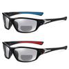 2pcs Transition Photochromic Bifocal Reading Glasses for Men Women Square Sports driving Sunglasses Readers (2PCS-blue&red, 3.0, multiplier_x) view 1