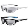 2pcs Transition Photochromic Bifocal Reading Glasses for Men Women Square Sports driving Sunglasses Readers (2PCS-blue&white, 2.25, multiplier_x) view 1