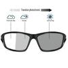 2pcs Transition Photochromic Bifocal Reading Glasses for Men Women Square Sports driving Sunglasses Readers (2PCS-blue&white, 2.25, multiplier_x) view 3