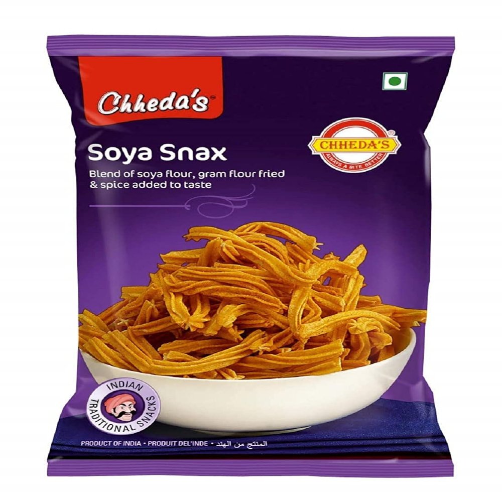 Chheda's - SOYA Snax - SOYA Sticks - Masala chakli - 350 Gm Pack of 2