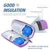 YOUSHARES Insulin Cooler Travel Case - Small EVA Diabetic Travel Case Portable Cooling Bag for Medication Cooling Insulation, Epi Pen Carrying Bag with 2 Diabetes Ice Packs (Purple) view 3