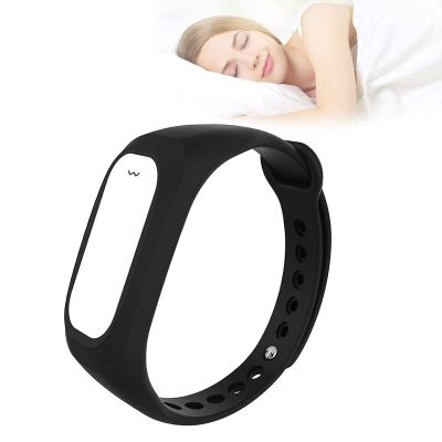 oiakus Snore Stopper Device, Anti -Snoring Devices Bracelet, Anti-Snoring Watch Smart Snoring Wristband Snoring Biosensor for Women Men Children, Black