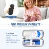 YOUSHARES Insulin Travel Pen Case with 2 Travel Ice Packs - Small EVA Diabetic Travel Case Portable Cooling Bag for Medication Cooling Insulation, Epi Pen Carrying Bag view 2