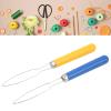 2 Pack Button Hook Dressing Aids with Zipper Pull Button Aid and Zipper Pull Helper for Button Assist Device Shirt & Coat Buttoning Aid for Elderly view 2