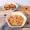 JAYEEY 47 oz Disposable salad bowls with lids, Sugarcane Fiber Paper Salad Bowls take away food containers Plant Fibers Freezer Safe 20 Pack view 3