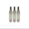 Natural Farms 3 pack- 8 oz Clear PET Boston Round Plastic Bottle with Silver Disc Cap view 1