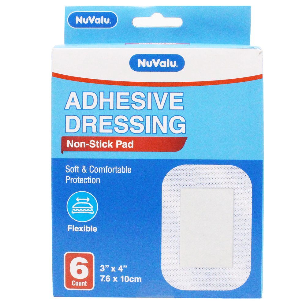 12 Large Adhesive Bandages Sterile Flexible 3"X4" Pads First Aid Wound Dressing
