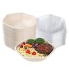 JAYEEY 30 oz Disposable salad bowls with lids, Sugarcane Fiber Paper Bowls take away food containers meal prep food storage deli container 40 Pack view 1