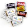 Approx. 180 Pcs Bulk Candy Promotional Products Business Logo or Photo, Candy Buffet Supplies (Personalized Miniatures, Bulk Kisses and Peanut Butter Cups) - Gold & Silver view 3