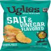 UGLIES Kettle-Cooked Potato Chips, Gluten-Free Snacks, Kosher-Friendly, Non-GMO Snacks for Kids or Office, Lunch Snacks, Individual Snack Packs, Salt and Vinegar Potato Chips, 6 Oz. Each, Pack of 12 view 1
