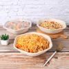 JAYEEY 37OZ Disposable salad bowls with lids, Sugarcane Fiber Paper Salad Bowls take away food containers Plant Fibers Freezer Safe 20 PACK view 4