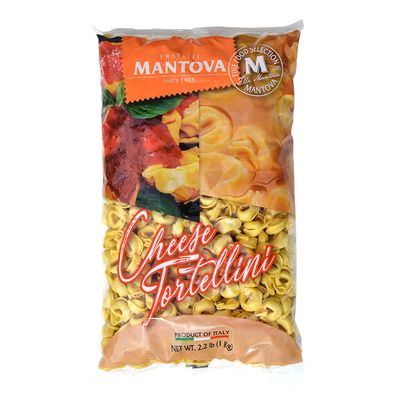 Mantova Cheese Tortellini - Authentic Italian Pasta Made with Real Cheese, Perfect for Soups, Salads, and Main Dishes, 2.2 lb (Pack of 1), Premium Product of Italy