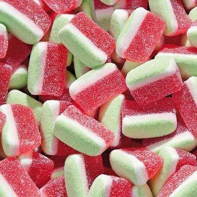 Sweetzo - Watermelon Gummies, Fruit Flavored Candy Bites, Summer Themed Shareable Bagged Candies for Goodie Bags and Ice Cream Toppers, Pack of 3