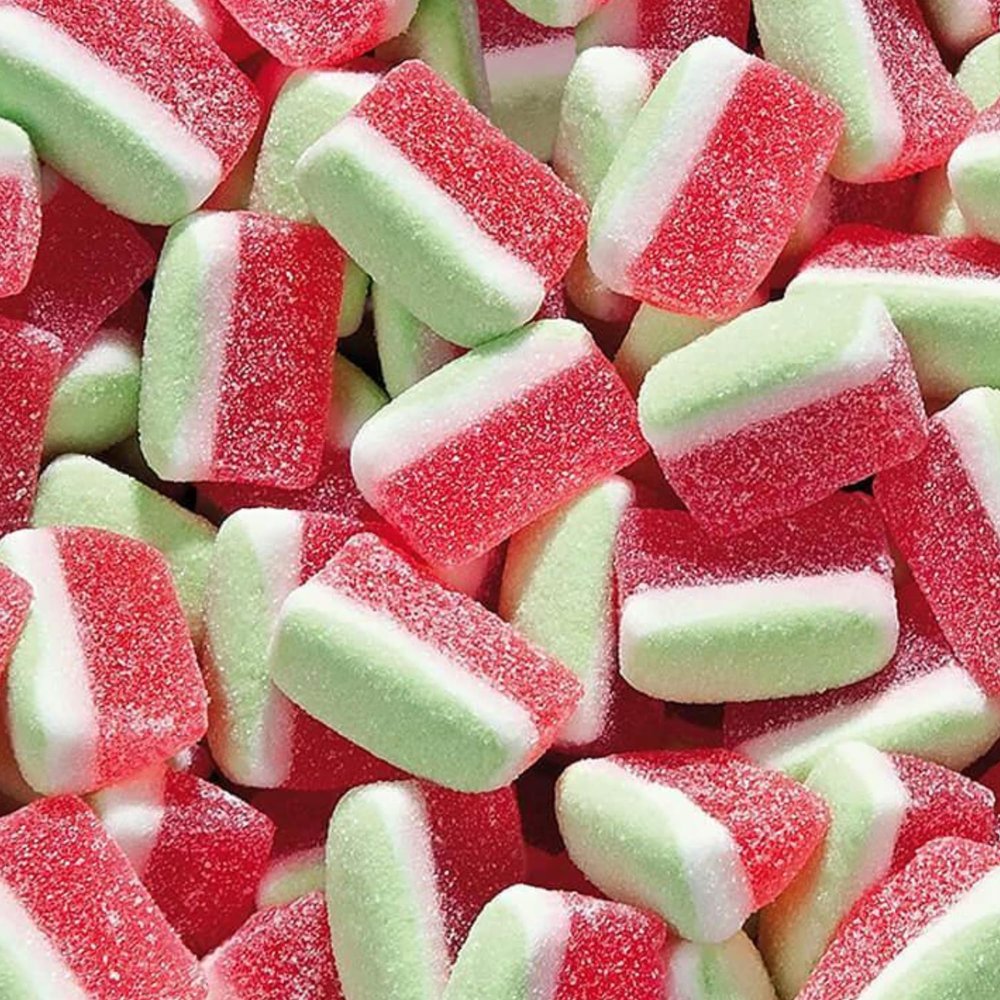 Sweetzo - Watermelon Gummies, Fruit Flavored Candy Bites, Summer Themed Shareable Bagged Candies for Goodie Bags and Ice Cream Toppers, Pack of 3