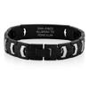 American Medical ID  Lynx Onyx Medical ID Bracelet, for 7" Wrist  4 Lines of Custom Engraving (7.5 inch) view 2
