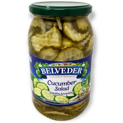 Belveder Cucumber Salad 31.74 oz 900g, Vegan, Non-GMO, Gluten-Free Pack of 1