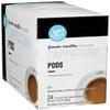 Amazon Brand - Happy Belly Cappuccino Coffee Pods Light Roast Compatible with 2.0 K-Cup Brewers, French Vanilla Flavored, 24 Count, 1.5 pound (Pack of 1) view 1