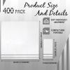 400 Pack Disposable Guest Towels for Bathroom Paper Hand Towels Bulk Elegant Dinner Napkins Decorative Paper Napkins for Bathroom Kitchen Parties Weddings (Silver Gray) view 3