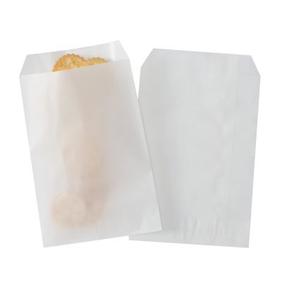 LOOKSGO 100 Pcs 5x7 Inches Flat Glassine Paper Bags Semi-Transparent for Treat Party Favor