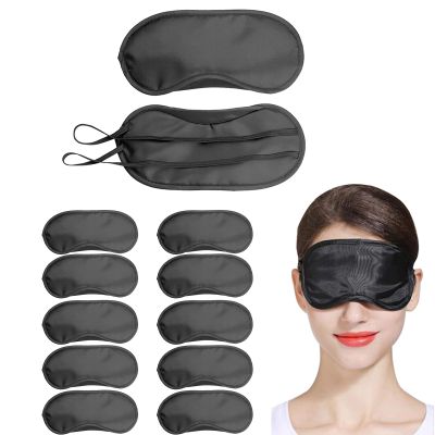 10pcs Blindfold Eye Mask Shade Cover for Sleeping with Nose Pad Rest Relax Eye Mask Bulk Travel Sleep Aid