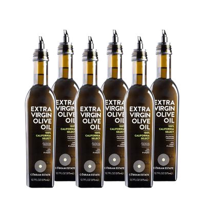 Cobram Estate California Select Extra Virgin Olive Oil - First Cold Pressed, Non-GMO, Keto Friendly, High in Antioxidants, Fruity & Balanced - Cold Pressed Olive Oil Bottle EVOO - 375 ml (Pack of 6)
