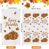 100 Pcs Disposable Thanksgiving Napkins Fall Leaves Paper Napkin Give Thanks Pumpkin Guest Towels for Autumn Harvest Fall Decoration, Home Kitchen Bathroom Dinners or Events Holiday Party Napkins view 2