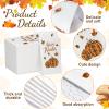 100 Pcs Disposable Thanksgiving Napkins Fall Leaves Paper Napkin Give Thanks Pumpkin Guest Towels for Autumn Harvest Fall Decoration, Home Kitchen Bathroom Dinners or Events Holiday Party Napkins view 3