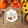 100 Pcs Disposable Thanksgiving Napkins Fall Leaves Paper Napkin Give Thanks Pumpkin Guest Towels for Autumn Harvest Fall Decoration, Home Kitchen Bathroom Dinners or Events Holiday Party Napkins view 4