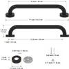 12 Inch & 16 Inch Matte Black Shower Grab Bar-1" Diameter, iMomwee Stainless Steel Elderly Safety Bars, Bathroom Shower Balance Bar, Wall Handrail Support, Handicap Senior Disabled Assist Bath Handle view 3
