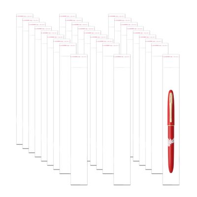 EachDusto 1"x8" Long Cellophane Bags 300pcs Clear Self Adhesive Cello Baggies 2mil Skinny Self Stick Glassine Bags for Toothbrush Pencil Necklace Candy Crafts Coffee Spoon Lip Brush Straw