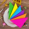 Resinta 120 Pieces Cocktail Napkin Paper Napkins 2 Ply Party Supplies, 6 Colors view 4