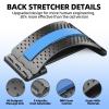 CHFSD Multi-Level Lower Back Cracker / Stretcher Device for Pain Relief, Lumbar Support Spine Board with 3 Adjustable Settings for Bed, Chair & Car with Massager view 4