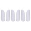 Heel Wedge Silicone Insoles: Gel Supination Pronation Corrective Adhesive Shoe Inserts for Foot Alignment Knock Knee Pain Bow Legs Transparent 3 Pairs view 1