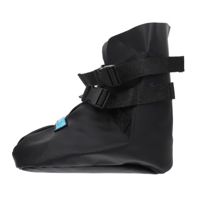 FOMIYES Black PU Foot Cast Cover with Adjustable Straps for Right Foot