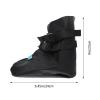 FOMIYES Black PU Foot Cast Cover with Adjustable Straps for Right Foot view 2